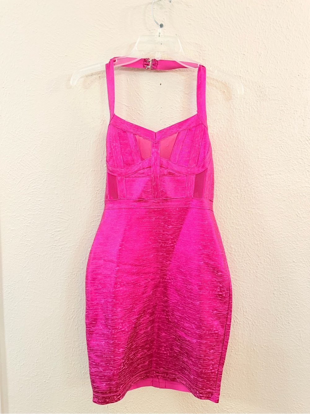 NWT Fashion Nova Marlen metallic dress pink - Picture 4 of 8